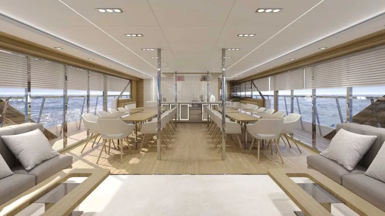 Touchadriatic argo charter dining with bar