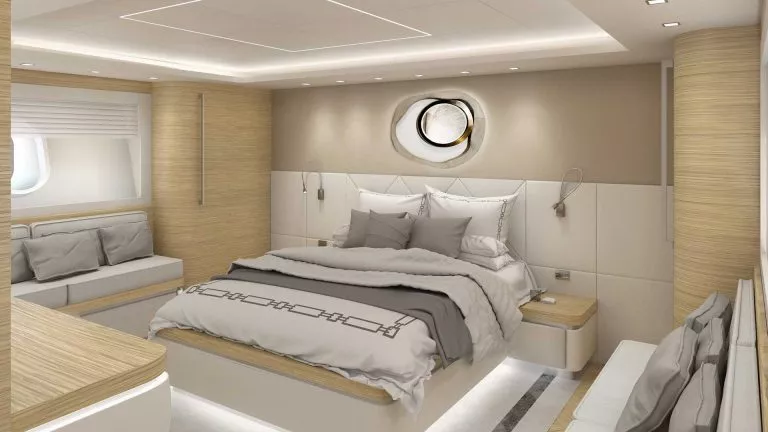 Yacht argo for charter cabin