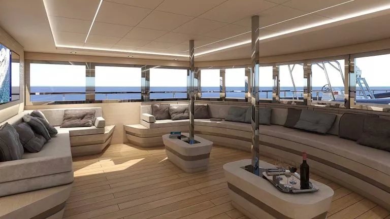 Yacht argo for charter vip area